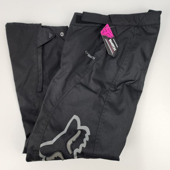 New Fox Switch Silvah Womens Jrs 13/14 MX Moto Riding Pants Convertible Zip Legs - Picture 6 of 16